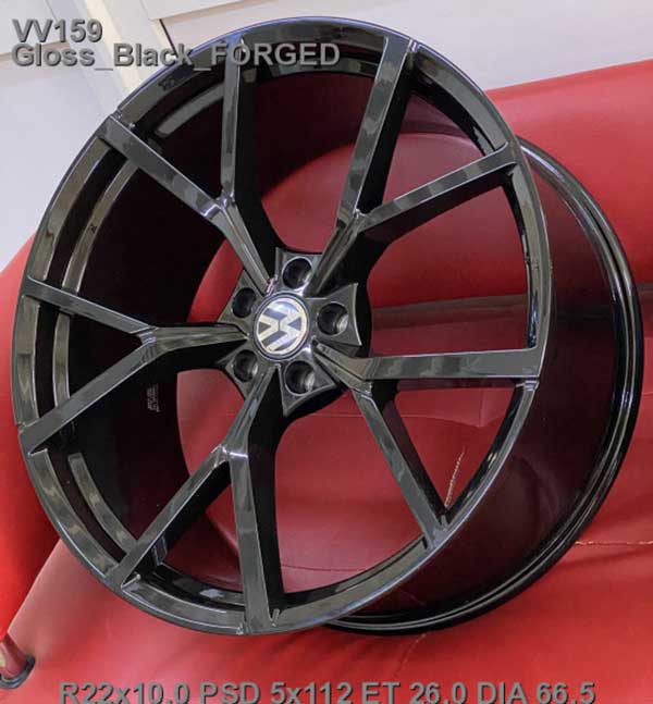 Легкосплавні , ковані  диски Replica Forged VV159 22x10,0 PCD5x112 ET26 D66,5 Gloss_Black_FORGED