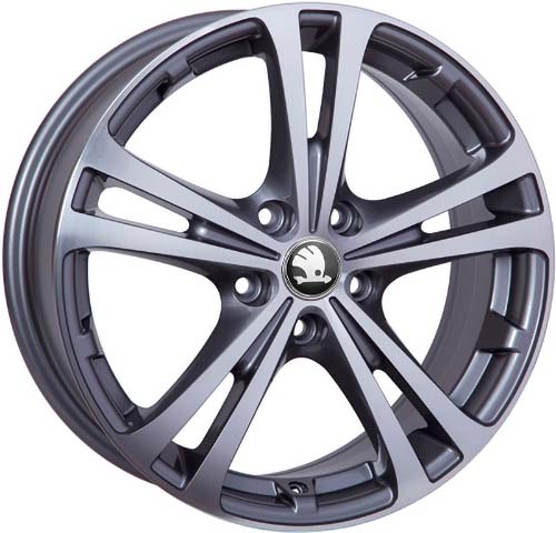 Литые  диски WSP Italy SKODA W3502 DANUBIO 17x7,0 PCD5x112 ET54 D57,1 ANTHRACITE POLISHED