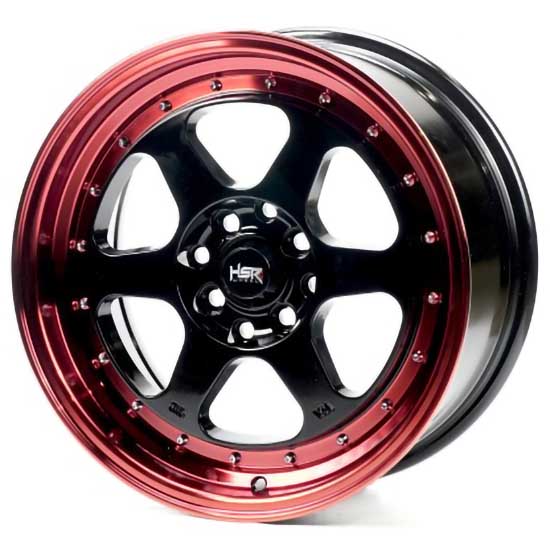 Легкосплавні  диски Cast Wheels CW770 16x7,5 PCD8x100 ET35 D73,1 Black_Machine_Lip_Red_Oil