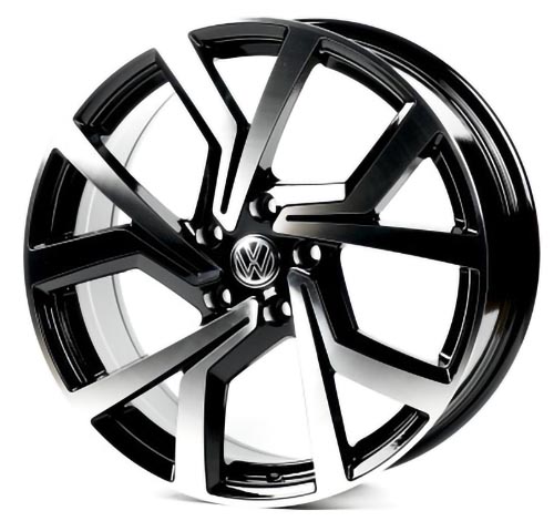 Литые  диски Replay VV5358 17x7,5 PCD5x112 ET45 D57,1 GLOSS_BLACK_MACHINED_FACE