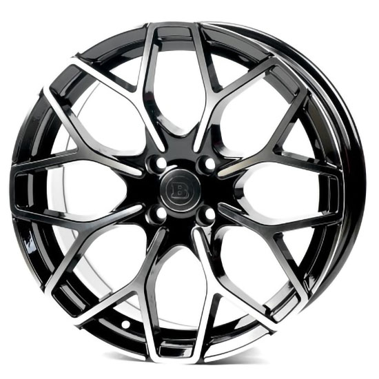Литые  диски Replay SM1449 17x7,5 PCD4x100 ET25 D60,1 GLOSS_BLACK_MACHINED_FACE
