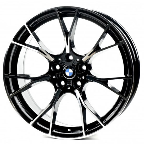 Литые  диски Replay B1617 20x8,5 PCD5x112 ET27 D66,6 GLOSS_BLACK_MACHINED_FACE