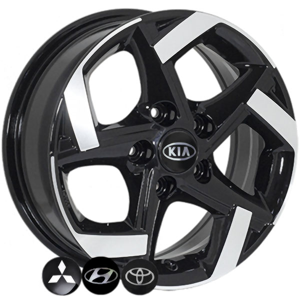 Литые  диски Replica KIA BKY0121 15x6,0 PCD5x114,3 ET39 D67,1 BP