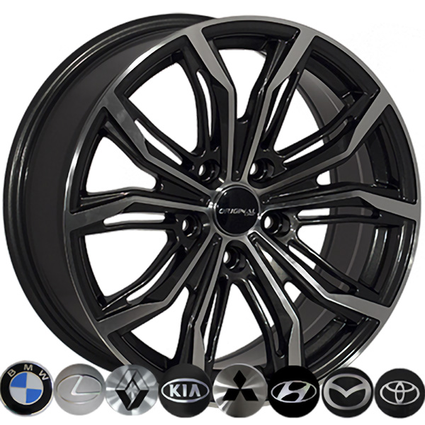 Легкосплавні  диски Replica HYUNDAI 2747 16x7,0 PCD5x114,3 ET40 D67,1 BLK