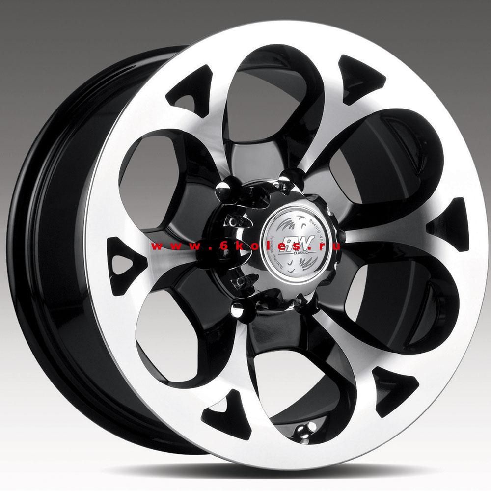 Литые  диски Racing Wheels H-276 15x7,0 PCD5x139,7 ET13 D108,2 BK-F/P