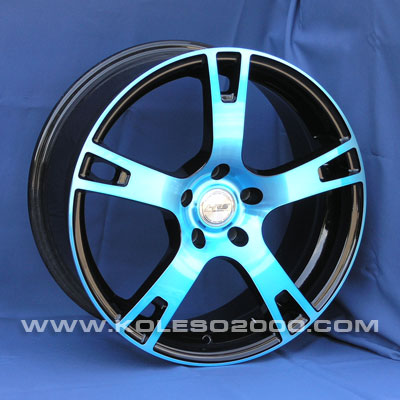 Литые  диски Racing Wheels H-335 18x8,0 PCD5x114,3 ET45 D73,1 BK-PBL/FP 
