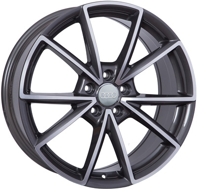 Литые  диски WSP Italy AUDI W569 AIACE 19x8,0 PCD5x112 ET26 D66,6 ANTHRACITE POLISHED