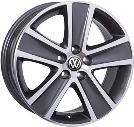 Литые  диски WSP Italy VOLKSWAGEN W463 CROSS POLO 16x7,0 PCD5x100 ET46 D57,1 ANTHRACITE POLISHED
