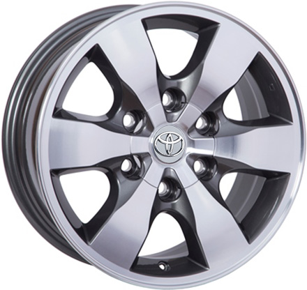 Литые  диски WSP Italy TOYOTA W1760 SAPPORO - Fortuner 16x7,0 PCD6x139,7 ET30 D106,1 ANTHRACITE POLISHED