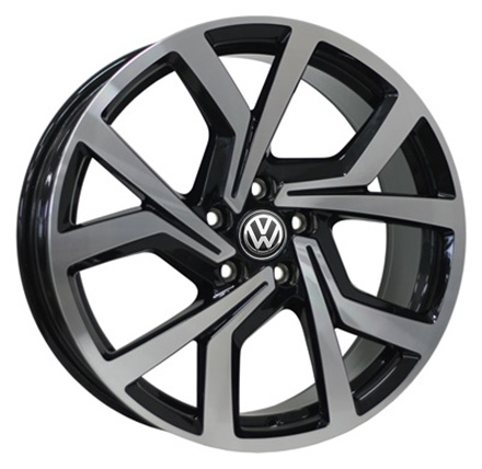 Литые  диски WSP Italy VOLKSWAGEN W469 GIZA 18x7,5 PCD5x100 ET51 D57,1 GLOSSY BLACK POLISHED