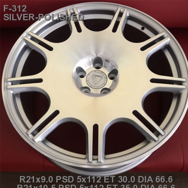 Ковані диски Vissol Forged F-312 SILVER-POLISHED