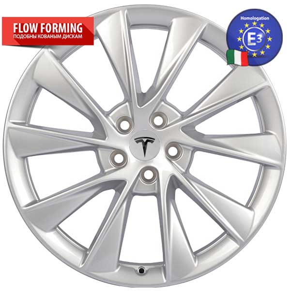 Литые  диски WSP Italy TESLA W1401 OXY 21x9,0 PCD5x120 ET40 D64,1 SILVER