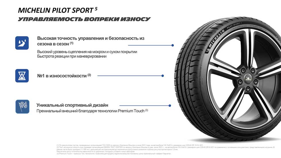 Літні шини Michelin Pilot Sport 5 245/40 R19 98Y XL 