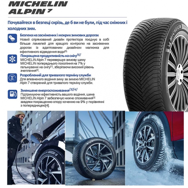 Зимние шины Michelin Alpin 7 225/50 R17 98V 