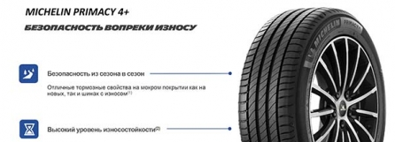 Новости по модели шин Michelin Primacy 4+